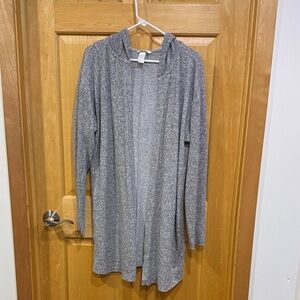H & M Elegant Heather Gray Women's Cardigan size L